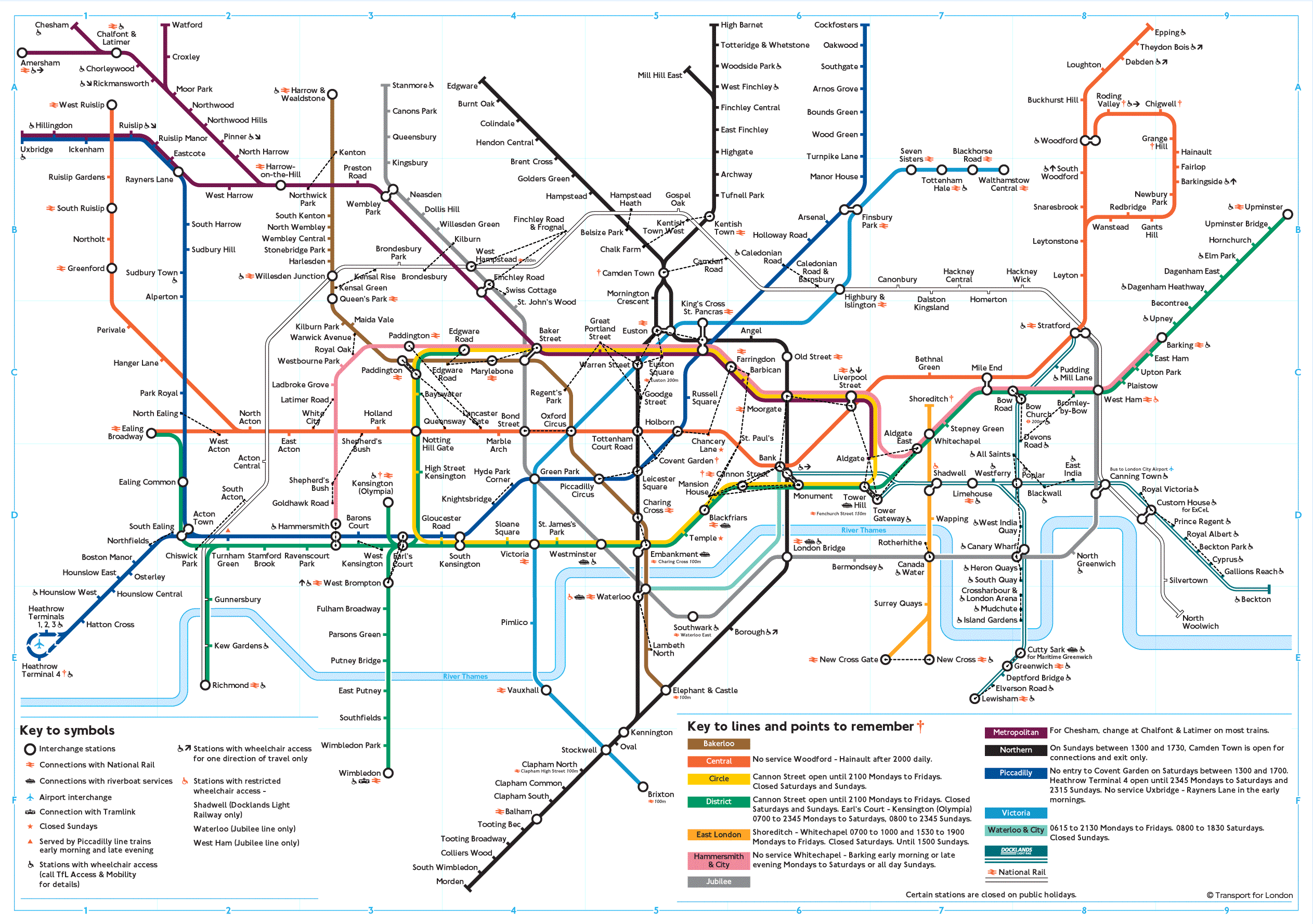 Plano mapa de metro de Londres - Blog de Viajes