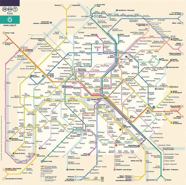 Plano del Metro de Paris mapa - Blog de Viajes